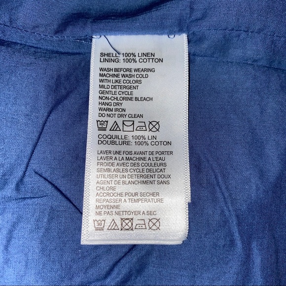 NWT TOMMY BAHAMA Sea Glass Linen Shift Dress XS/TP - Picture 15 of 16